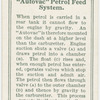 "Autovac" petrol feed system.