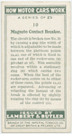 Magneto contact breaker.
