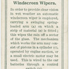 Windscreen wipers.