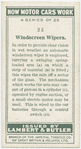 Windscreen wipers.
