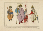 Charles le Chauve empereur d'Occident, Roi des Francs, de Lorraine, etc. 860-75. Miniatures de la Bible de ce Prince, au Musee des Souverains. (Louvre.)
