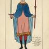 Guillaume IIe Roux, Roi d'Angleterre, 1087-1100. Miniature de la Bible de Cantorbery[sic], a la Bibliotheque Ste. Geinevieve, dessin inedit.