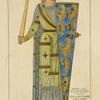 Geffroi le Bel Plantagenet 1er du nom; duc de Normandie comte d'Anjou et du Maine. (1150.) Plaque d'émail au Musé du Mans publiée par du Sommerard.