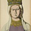 Reine de France, XIIe siècle, bas relief inedit, du Musée de Cluny.
