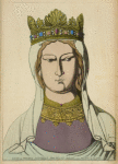 Reine de France, XIIe siècle, bas relief inedit, du Musée de Cluny.