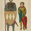 Brocard de Charpignie, chevalier--guerrier 1200-1220. (Tombe de Musée de Cluny. Chasse de St. Potentien. Musée du Louvre.) Dessins inédits.