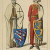 Conrad de Thuringe, landgrave de Hesse, Ernest Comte de Gleichen, chevalier de l'Ordre Teutonique. 1241. Chevalier cróise. 1227-64. Tombes de Marbourg, et Erfurt.