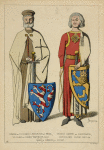 Conrad de Thuringe, landgrave de Hesse, Ernest Comte de Gleichen, chevalier de l'Ordre Teutonique. 1241. Chevalier cróise. 1227-64. Tombes de Marbourg, et Erfurt.