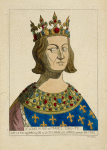 St. Louis IX Roi de France. 1260-70. D'ap[rés] le reliquaire en or de la Ste. Chapelle a Paris, detruit en 1793.