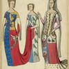 Anne dauphin d'Auvergne, comtesse du Forez, et la dame de Nedouchel 1370-80. Jacqueline de lagrange femme de Jean de Montague, gd. Maitre de France 1409.
