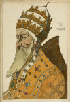 Le Pape Paul III. 1536. D'après une estampe d'Agostino Veneziano.