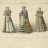 Princesses de Bavière d'après l'oeuvre de Josse Hamman. XVIe siècle, costumes civils, femmes, Allemagne.