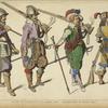 Piquier et arquebusiers Hollandais. 1608. Mousquetaire de France. 1647.