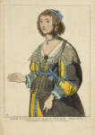 Anne d'Autriche reine de France. 1625-1630. (Gravure de Corneille Van Dalen.)