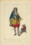 Le maréchal de Catinat. D'après la collection dite de Bonnart.  XVIIe siècle, costumes militaires, infanterie, France.