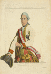 Baron de Laudon, général Autrichien, vers 1790. D'apres une gravure du temps. XVIIe siècle, costumes militaires, infanterie, Allemagne.