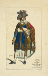 Grand costume des membres du directoire exéc[utif] 1795-1799. (Estampe du temps.)