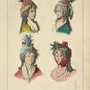 Modes Berlinoises. 1795. De l'oeuvre de Chodowski. Collection de la psse. Iza Czartoryska. XVIIIe siècle, costumes civils, femmes, Allemagne.