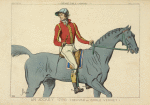 Un jockey. 1796. (Oeuvre de Carle Vernet.) XVIIIe siècle, costumes civils, hommes, Angleterre.