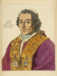 Le Pape Pie VII. 1802-04. D'après un portrait gravé a Rome.