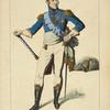 Monsieur frère du roi, d'après une gravure de 1814. XIXe siècle, costumes militaires, infanterie, France.