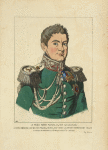 Le prince Pierre Michailowich Wolkonski, general d'infanterie, chef des etats-majors de Russie, adjt. gene[ral], quartier-maitre en chef. 1814-15. D'apres un portrait du temps, de la colle[ction] de l'auteur.