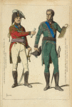 Lord Beresford, marechal comandant l'armee de Portugal. 1811. D'ap[rès] un portrait du temps. Lord Wellington, generalissime des armees coalisees. 1815. Gravure du temps. Collec[tion] de l'auteur.