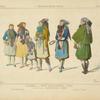 Saxonnes du duché Daltenbourg (1815). D'après les compositions d'opiz. Costumes de fète. Costume d'hiver. XIXe siècle, costumes nationaux, femmes, Allemagne.