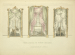 Three designs for window draperies