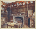 The panelled study at Groombridge Place, Kent. By permission of the Misses Saint.