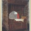 Carved oak bedstead of Jeanne D'Albret, dated 1562. From the Château de Pau, mobillier national de France.
