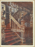 Carved oaken stairway, Godinton. By permission of George Ashley Dodd, Esq., D.L., J.P.