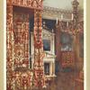Queen Anne's bed. Hampton Court Palce. Chest of drawers upon stand, property of Viscountess Wolseley. Wooden candleabra, property of Sir Spencer Ponsonby Fane.
