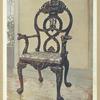 Carved early Chippendale chairman's chair. Property of Mrs. Storr, Edenbridge, ca. 1735.