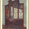 Carved Chippendale library bookcase. Property of Dr. Burghard, Harley Street.