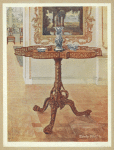 Shaped fret-rimmed gallery table. Chippendale school. By permission of William James, Esq., West Dean, ca. 1745