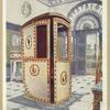 Painted and lacquered sedan chair with domed top. Designed by the Brothers Adam for Lady Watkin Williams Wynn. Now in the Bethnal Green Museum, ca. 1776.