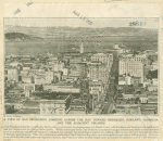 View of San Francisco looking across the bay toward Berkeley, Oakland, Alameda and the adjacent uplands