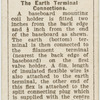 The earth terminal connections.