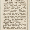The l.f. transformer.