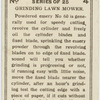 Grinding lawn mower.