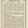 Reparing a lock.