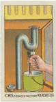 Clogged waste pipe.