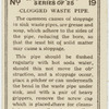 Clogged waste pipe.
