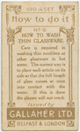 How to wash thin glass.