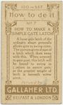 How to make a simple gate latch.