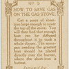 How to save gas on the gas stove.