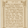 How to remove a tight ring from the finger.