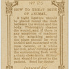 How to treat bite of animal.