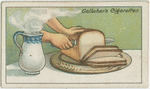 How to cut new bread into thin slices.